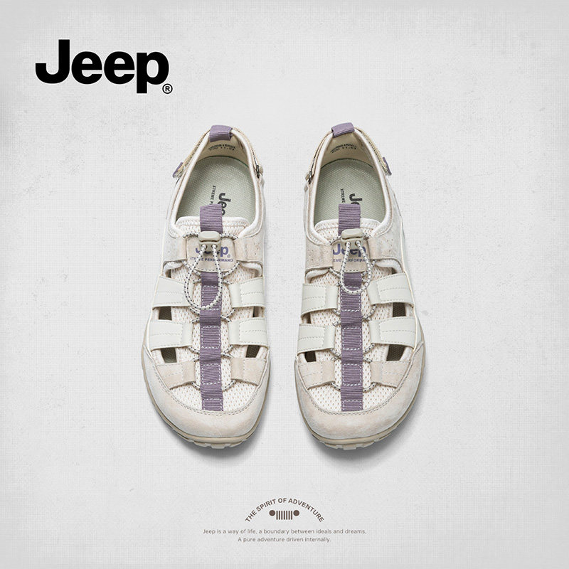 дышащая походная обувь jeep; женская обувь; новинка 2026 года; летняя верхняя одежда; повседневные спортивные сандалии; нескользящая походная обувь на мягкой подошве