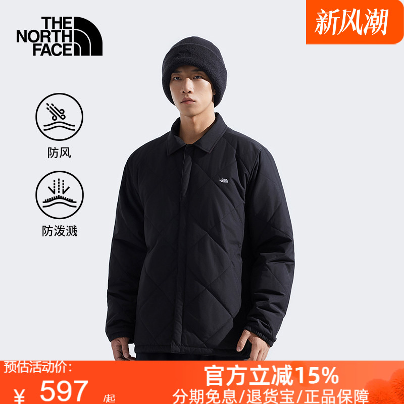 Мужская хлопчатобумажная куртка TheNorthFace мужская куртка надевается с обеих сторон для сохранения тепла, ветрозащитная и водоотталкивающая на открытом воздухе new style | 82V3
