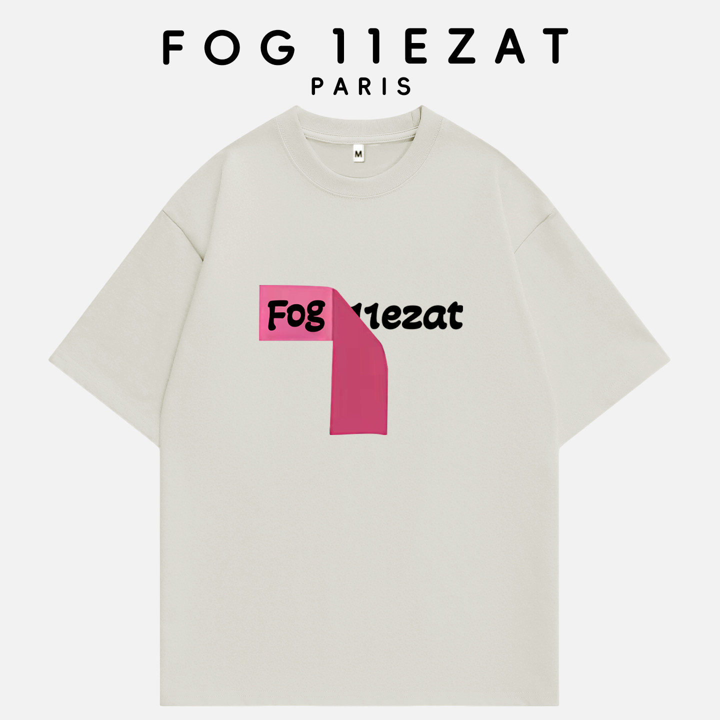 Кобрендовый бренд tide FOG 11EZAT, весенне-летние новинки 2026 года, свободная футболка с круглым вырезом и короткими рукавами, американская блузка для мужчин и женщин