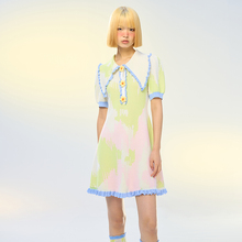 Chau.rising Zhou Sheng 2023 Spring/Summer New Designer Original Girl's Casual Loose Short sleeved Dress