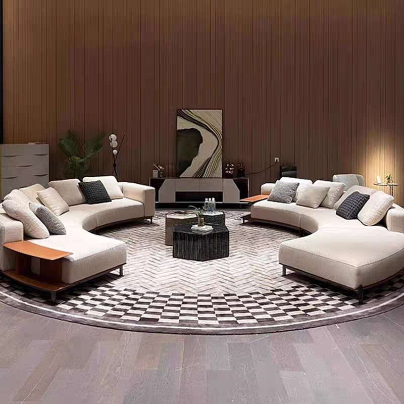 Италия Brera изогнутый угловой диван Poliform из хлопчатобумажной и льняной ткани дизайнерская мебель для больших апартаментов и вилл