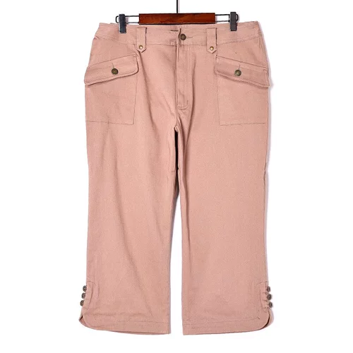 Летние модные штаны, средняя посадка, свободный прямой крой