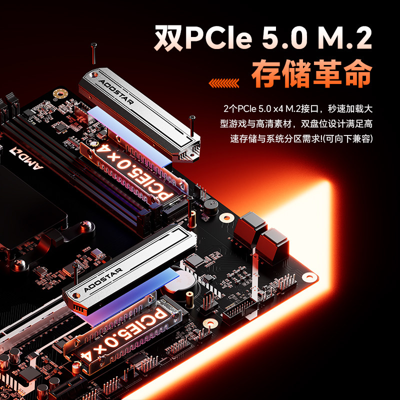 Материнская плата компьютера Tianba TA95HX M-ATX с процессором MoDT на платформе высокопроизводительного процессора R9 9955HX