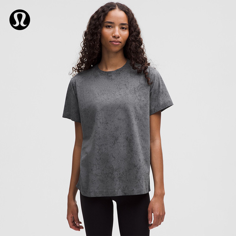 Полностью ваша женская футболка из смесового хлопка *стирка丨lululemon丨lw3ires