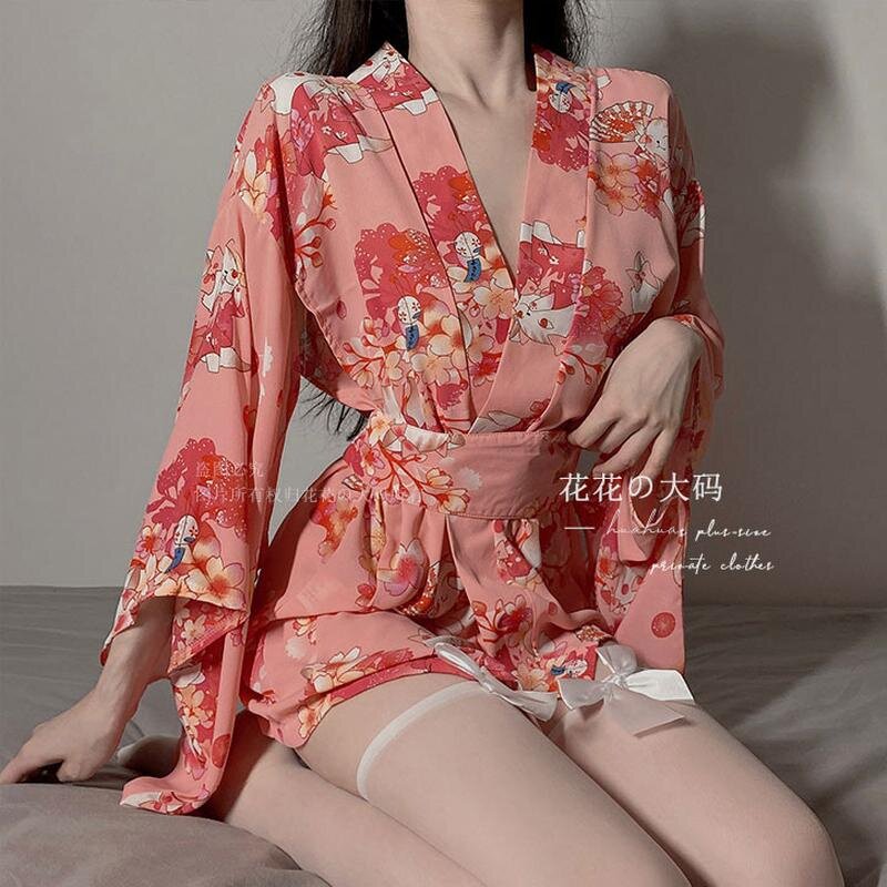 [Huahua plus size] Потрясающее ойранское японское нижнее белье, сексуальная пижама и...