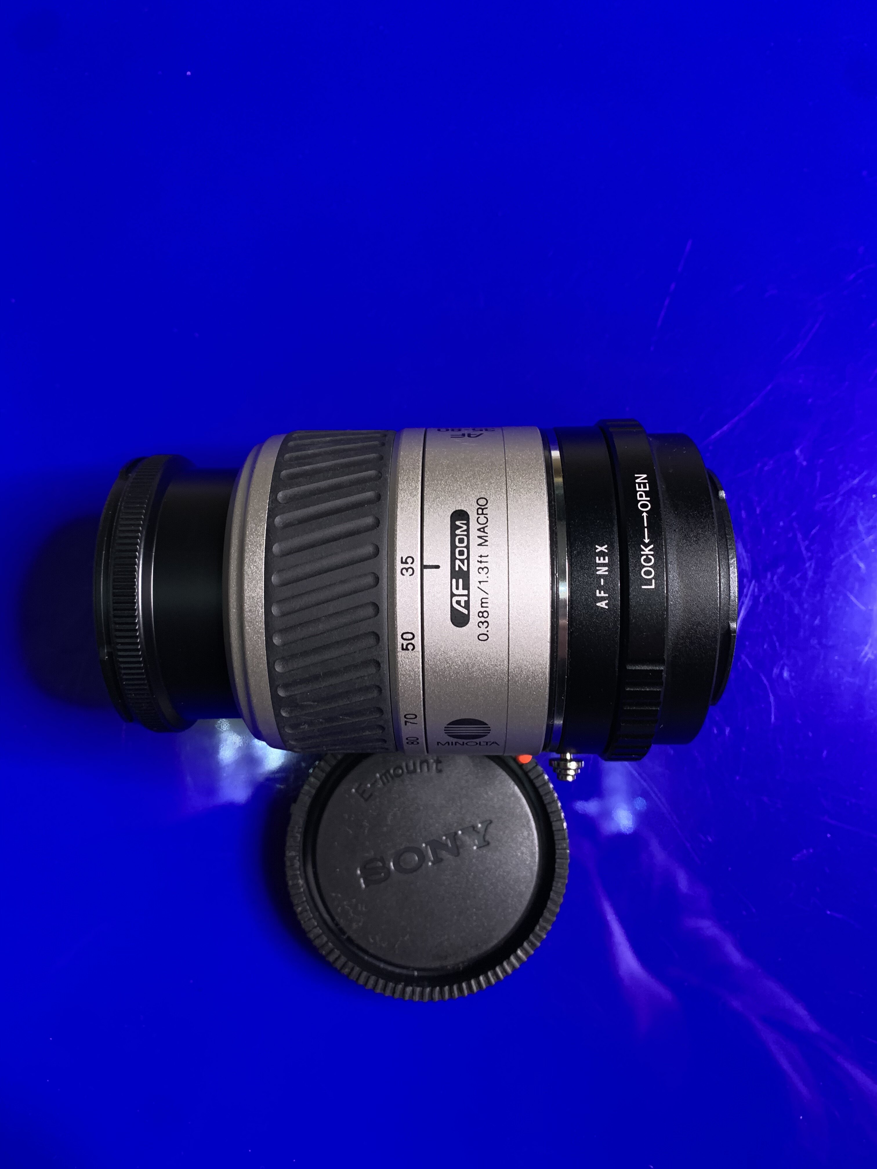 Портретный объектив Sony micro single E-port a7 NEX Minolta 35-80 мм/4-5,6 с улучшенной серебристой головкой для макросъемки