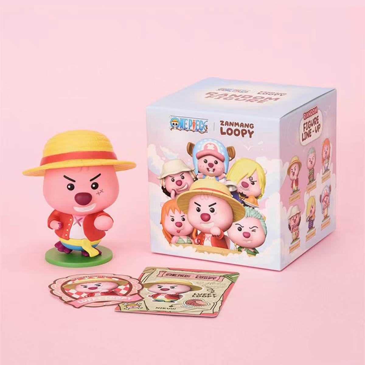 zanmang loopy×One Piece слепая коробка ручной работы подлинный измельчитель Луффи One Piece подлинное подарочное украшение