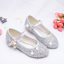 Five Year Old Shop 12 Colors Children's Shoes Children's Flat Soft Sole Shoes New Girl Princess Shoes Student Silver Chorus