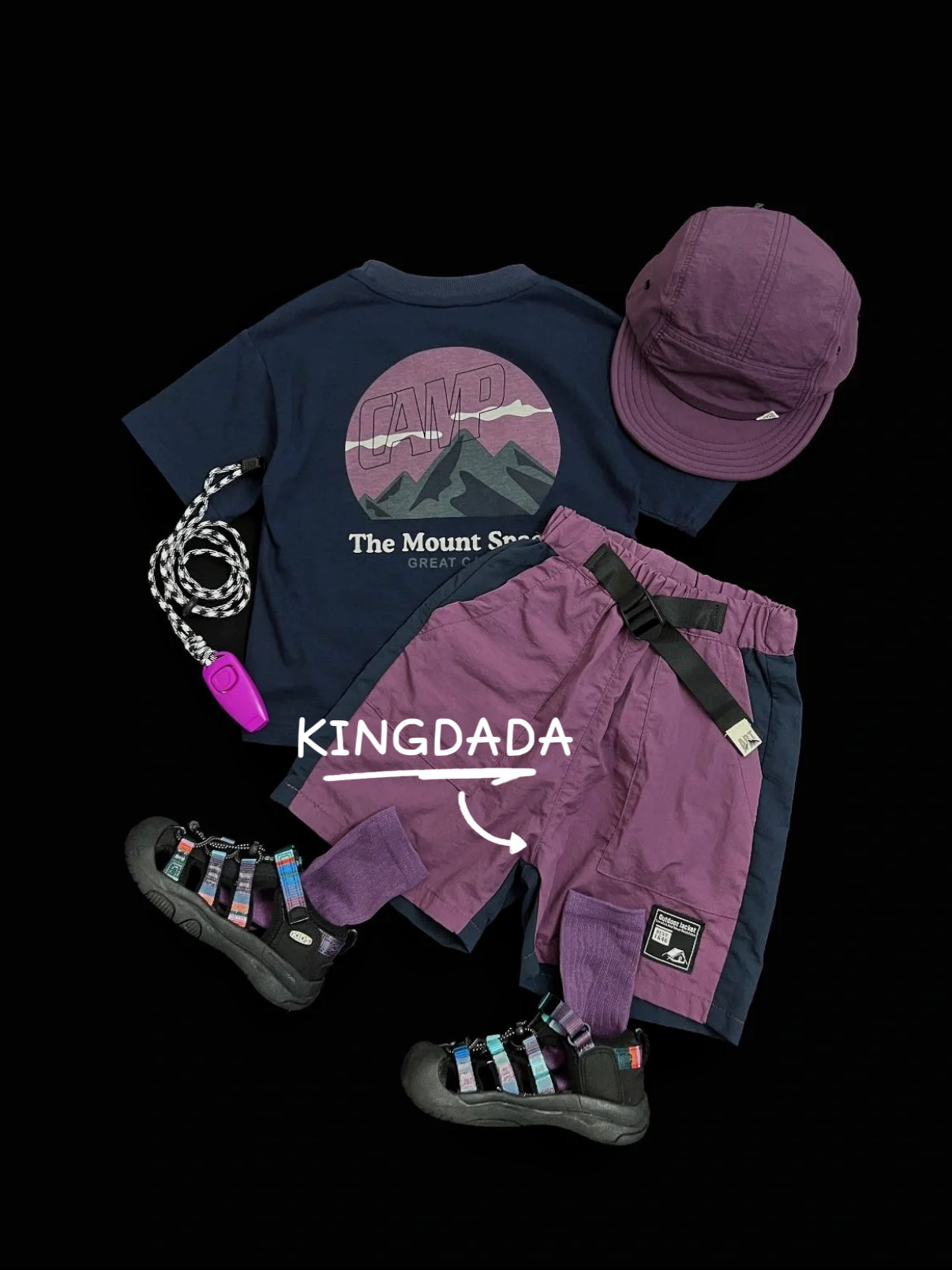 детская летняя горная футболка с короткими рукавами и шорты kingdada, новый летний тренд 2026 года для детей в корейском стиле
