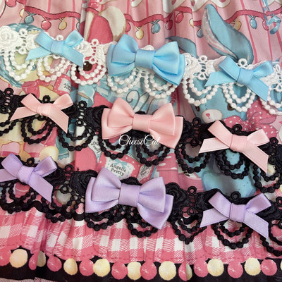 taobao agent 【芝士猫手作】玫瑰蕾丝蝴蝶结百搭lolita小物配饰颈链choker