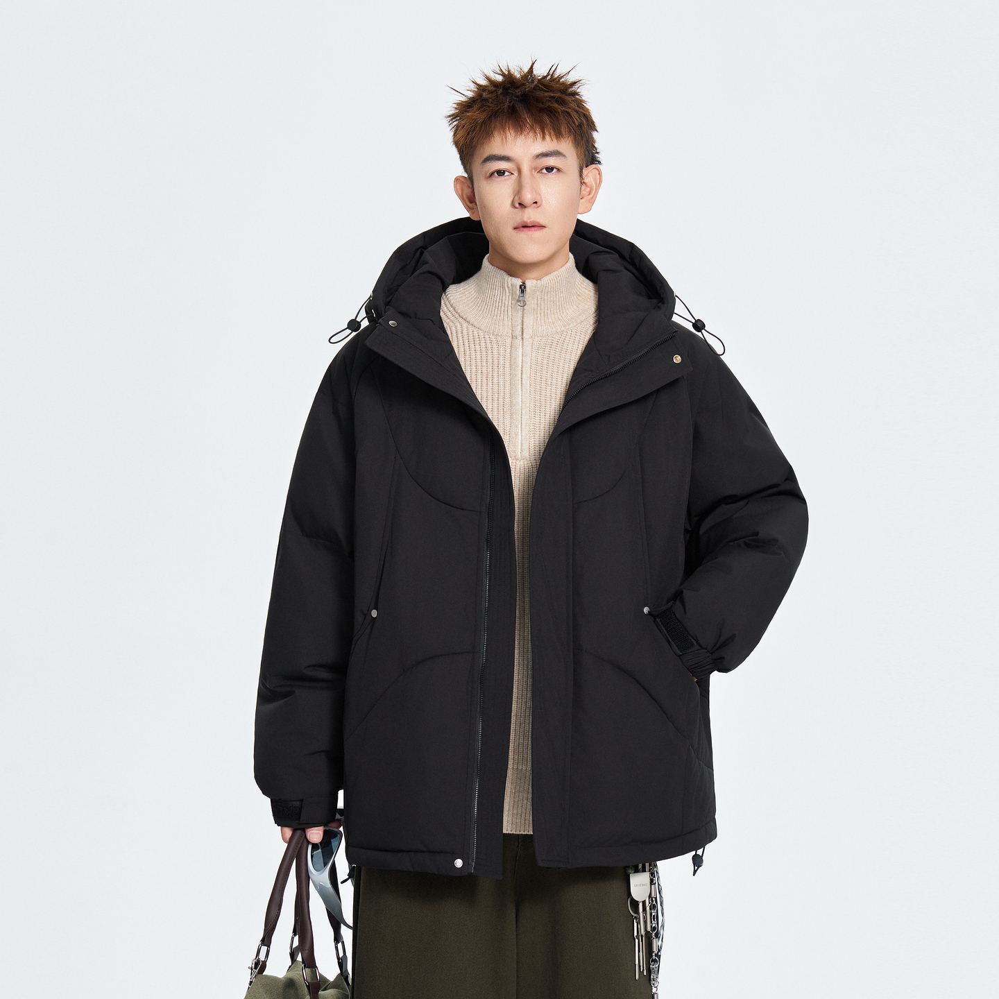 В наличии есть Wukong, зимняя утепленная хлопковая куртка с капюшоном бренда tide для мужчин и женщин, пар в стиле ретро, универсальная теплая хлопковая куртка