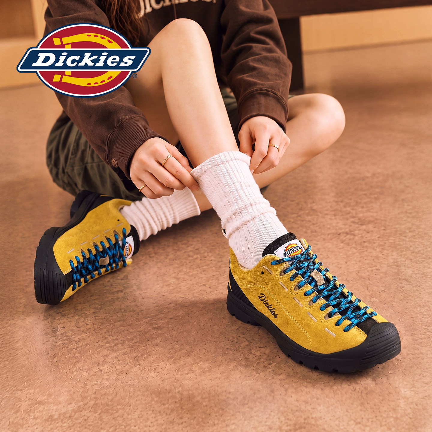 Женская обувь Dickies, новинка 2026 года, осенняя обувь для горного отдыха на открытом воздухе, универсальная повседневная обувь на плоской подошве