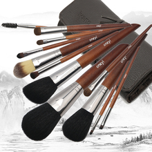 ONEYI makeup brush 12 piece suit animal hair brush pure wool honey powder brush pure horse hair eye shadow brush package