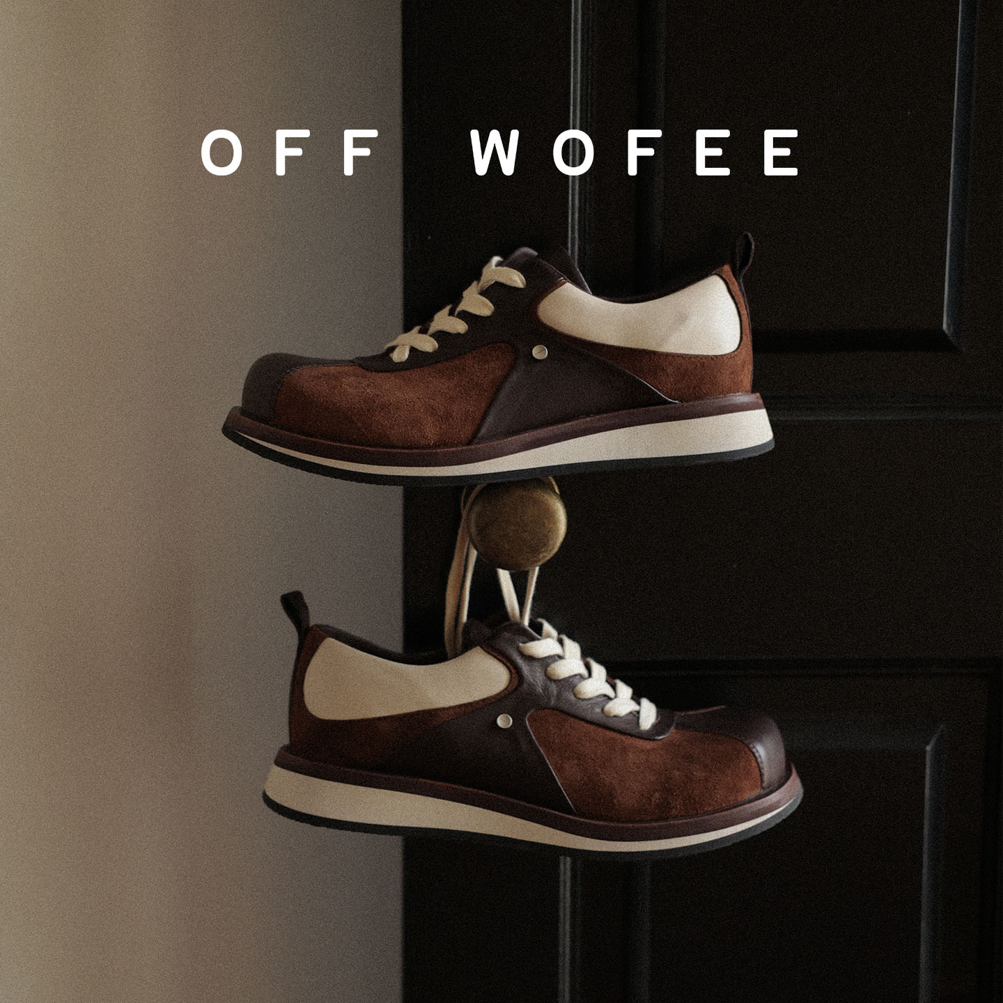 Высококачественная обувь Forrest в стиле ретро из воловьей кожи OFFWOFEE, повседневная универсальная спортивная обувь из замши кофейного цвета Maillard