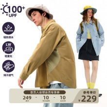 NOTHOMME Loose Color Block Sunscreen Shirt Coat