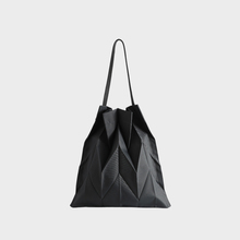 Water bucket bag, geometric diamond grid middle bag, Japan and South Korea