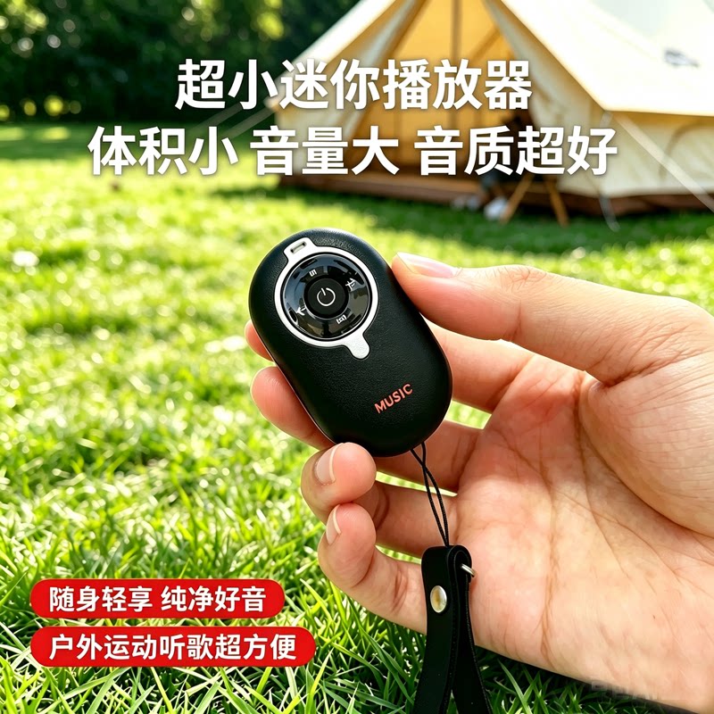 Мини-портативная аудиокарта Bluetooth для воспроизведения небольших беспроводных динамиков на открытом воздухе, высококачественный музыкальный плеер