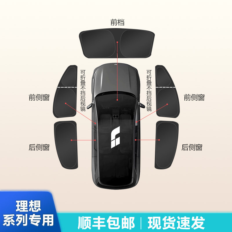 Ideal L6L7L8L9one специальный солнцезащитный козырек на автомобильное окно солнцезащитный крем теплоизоляционная шторка для уединения на боковом стекле второго ряда солнцезащитная перегородка