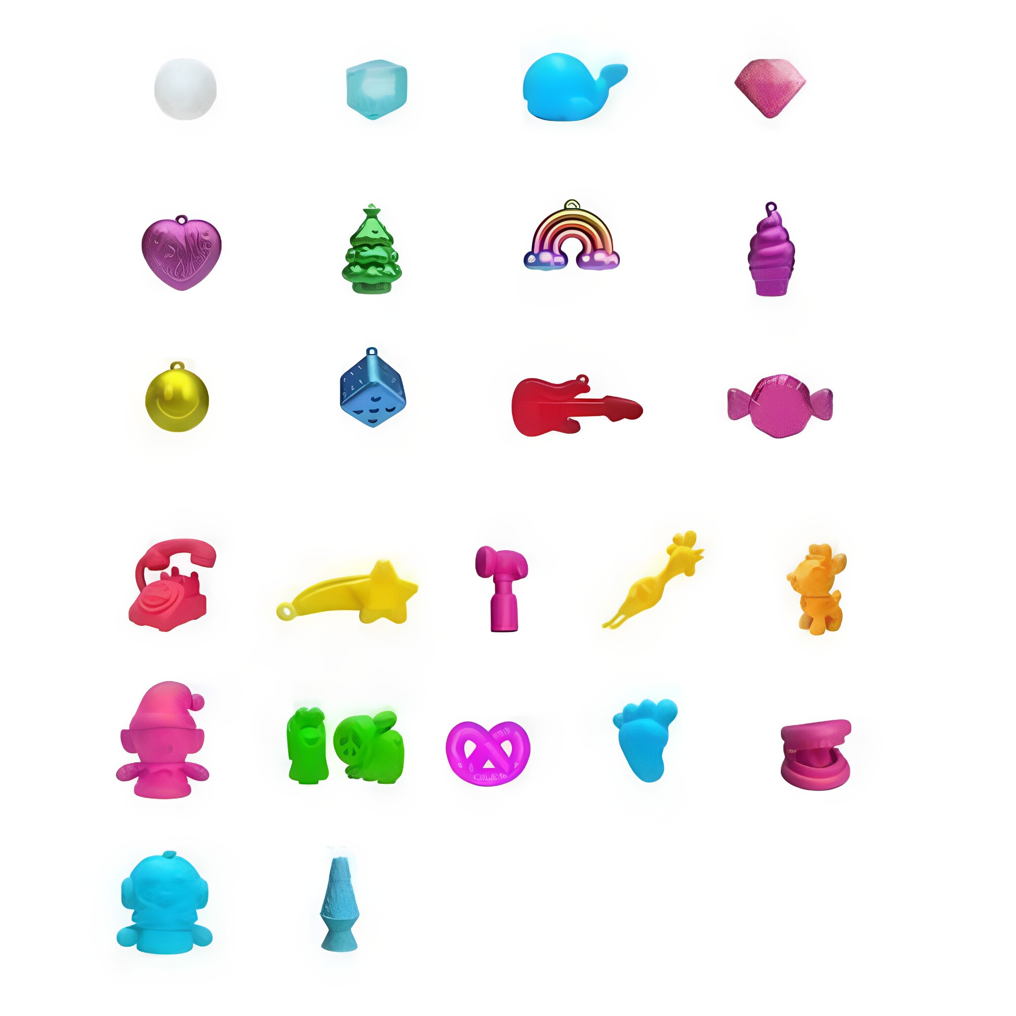Американский подлинный рождественский календарь Needoh Pinch Lenide blind box squishy squeeze toy детская декомпрессионная игрушка