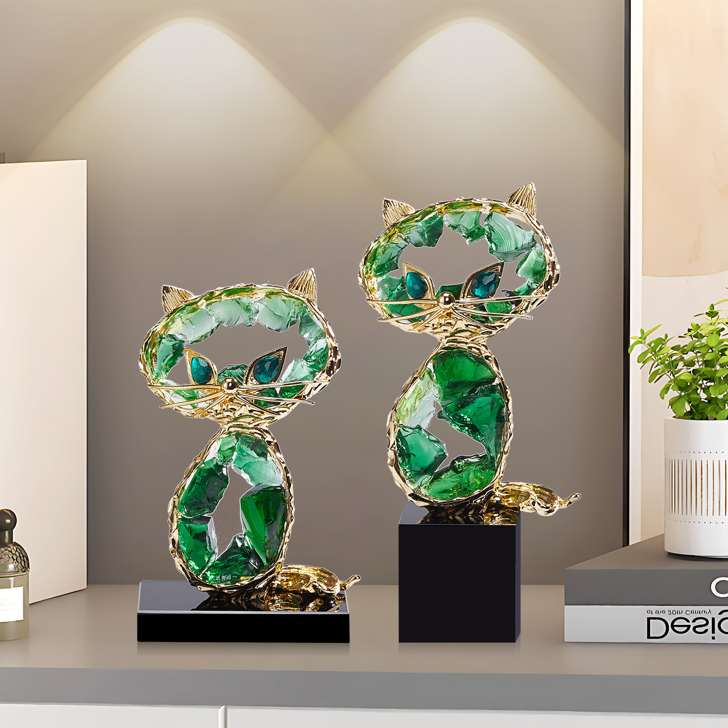 Легкие роскошные хрустальные украшения lucky cat из высококачественного хрусталя, входная группа, винный шкаф, письменный стол, креативные мягкие украшения для дома