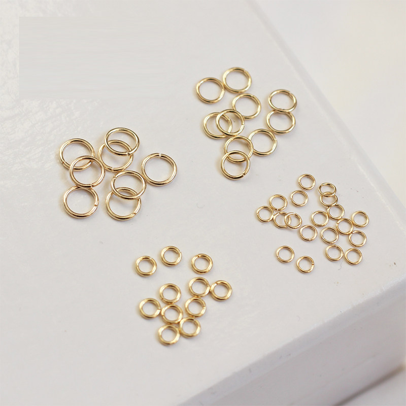 14K18K сохраняющий цвет открытый круг одиночный круг C круг ручной работы diy браслет ожерелье отделка соединительное кольцо O круг ювелирные аксессуары