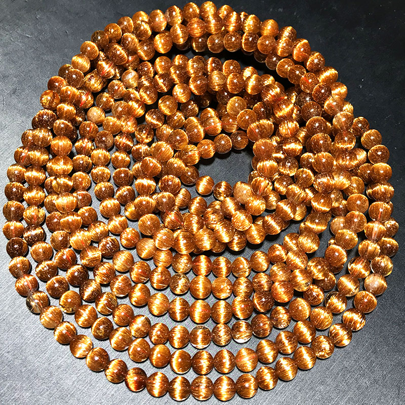 Коллекционный браслет из бразильских натуральных медных волос с кристаллами Pixiu в виде одного круга из красной меди с гладкими волосами из золотого шелка и опала для мужчин и женщин