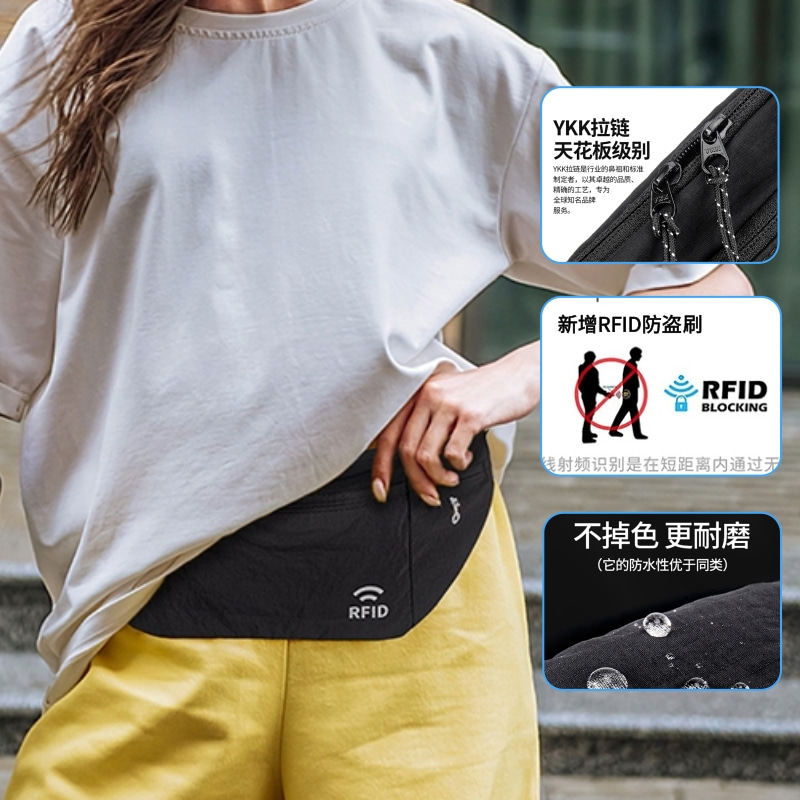 RFID-карманы с защитой от кражи, плотно прилегающие невидимые карманы, сумки для паспорта для мужчин и женщин, выезжающих за границу по Европе, ремни для кошельков с защитой от кражи
