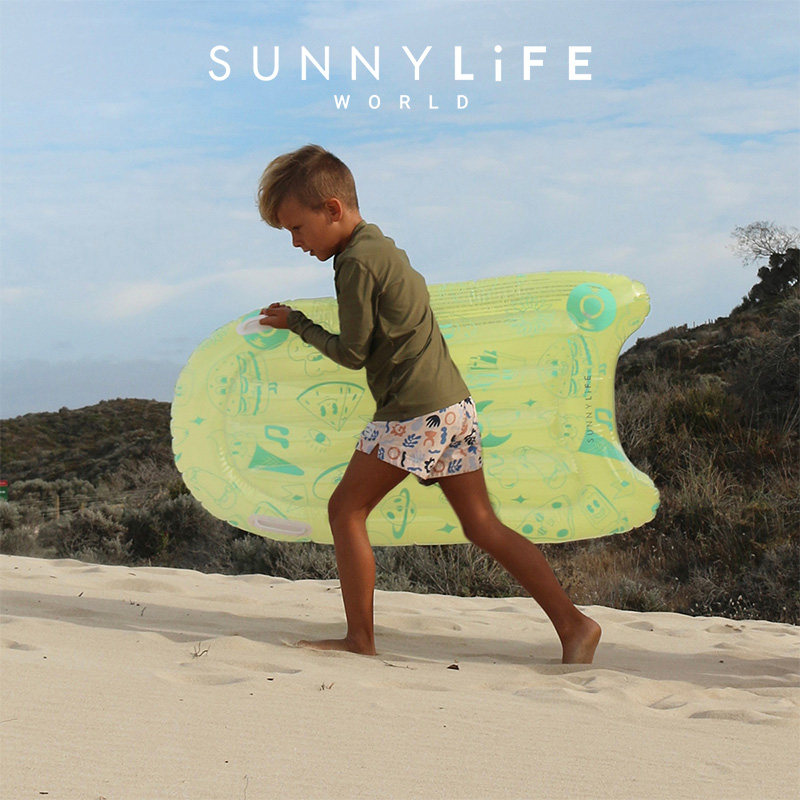 Детский плавучий бассейн Sunnylife с надувной доской для серфинга, детская плавающая кровать, австралийская сетка, водное оборудование знаменитостей