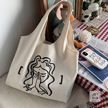 2023 Buddha Seeking Original Design Large Capacity Canvas Bag