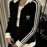 весенняя мужская и женская спортивная куртка adidas Adidas Clover Waffle JW0109 JW0110
