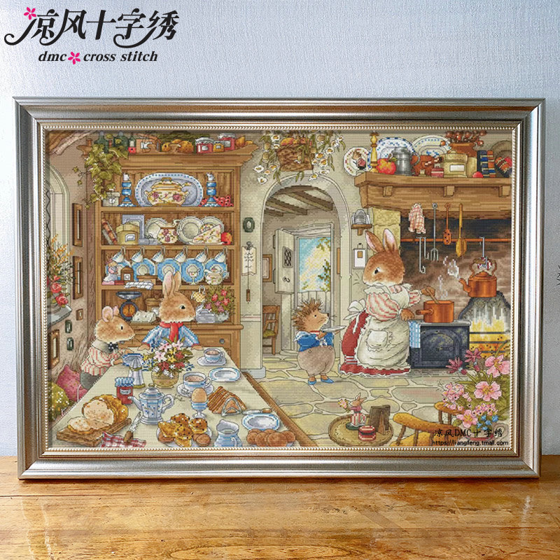 Прохладный бриз DMC нитки набор для вышивания крестиком гостиная новый подвесной мультфильм KT5097 Кролик Питер кухня 14-каратная печать