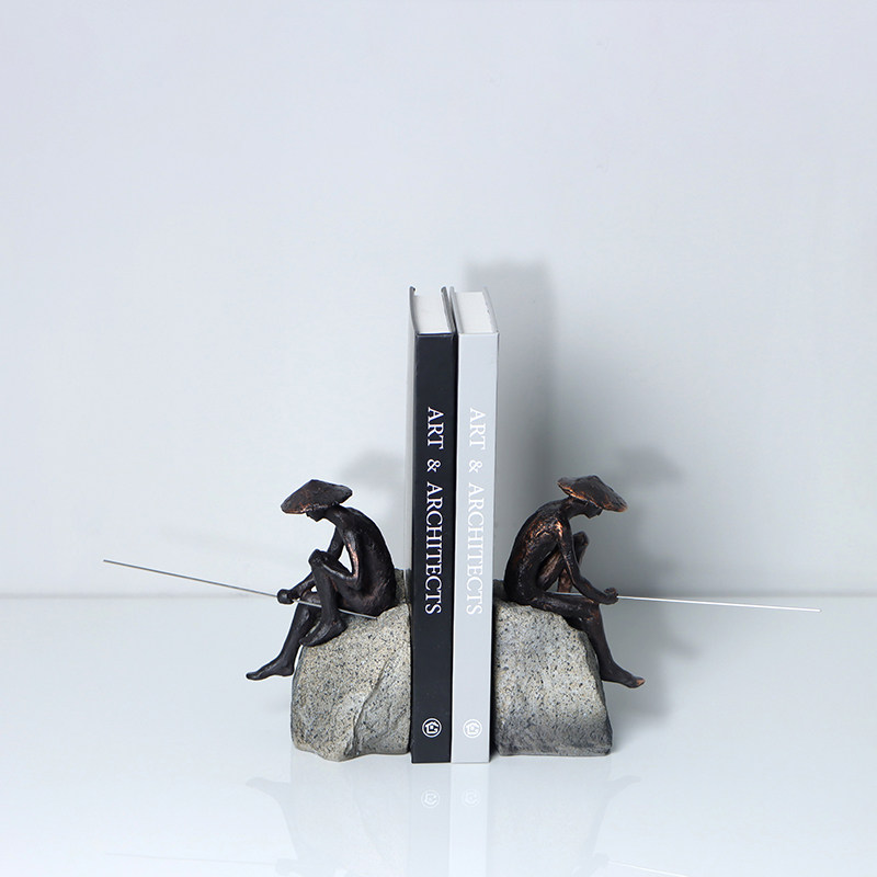 Современный новый китайский стиль рыбацкого персонажа, книжный файл, украшение крыльца, украшение рабочего стола