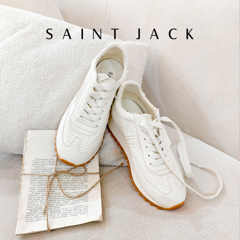 [Тот же абзац для блогеров] Женская обувь SAINTJACK Saint Ji Forrest shoes, новинка 2025 года, немецкая кожаная обувь для тренировок на мягкой подошве, универсальная трендовая обувь.