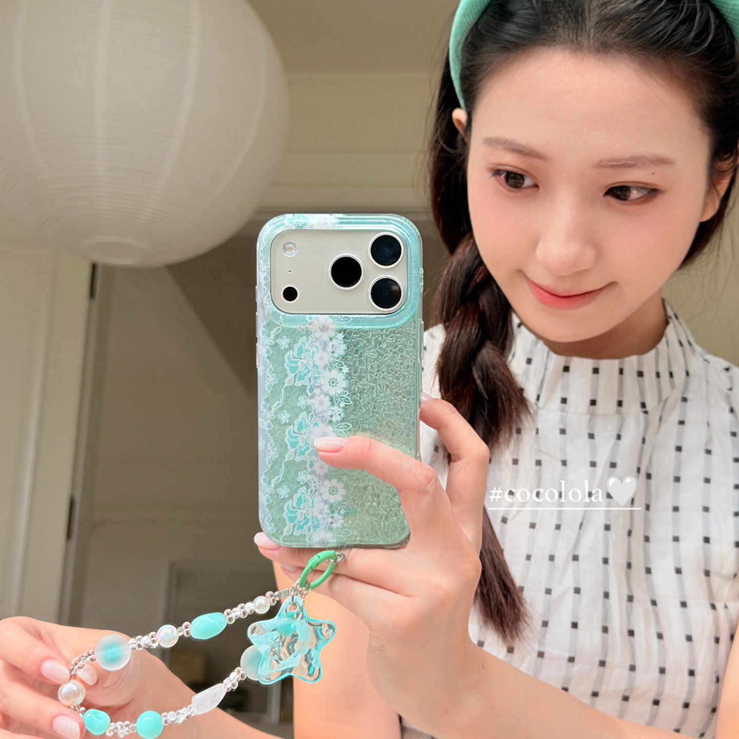 Coco Lorainson is a mint-weasel-weeded laceless flower with apple 18 promax phone shell iphone 18 pro new 17 promax female 15 string 16 pro