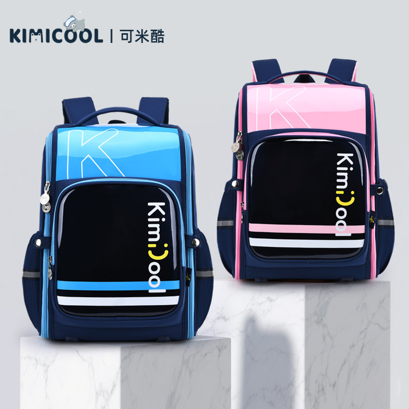 школьный ранец kimicool для мальчиков, учащихся начальных классов и девочек 2025 новый детский рюкзак для защиты позвоночника и уменьшения нагрузки на позвоночник в первом-третьем и шестом классах.