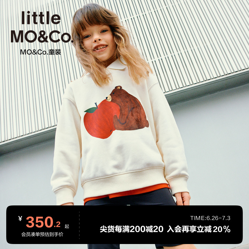 Новогодняя одежда-детская одежда little moco, коллекция 25 лет, новый весенний стиль, свитера с длинными рукавами и круглым вырезом для девочек, детские топы для мальчиков