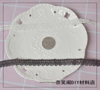 taobao agent 1cm蕾丝玫瑰花纹婚纱头饰饰品花边辅料满包邮
