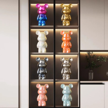 Violent bear ornaments, light luxury, high-end internet celebrity home decor, living room, foyer, TV cabinet, wine cabinet, money storage, canned accessories