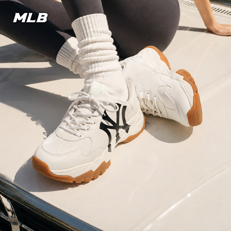 Официальная мужская и женская обувь MLB для пар в стиле ретро на толстой подошве, повседневная обувь SHC1/SHC10/SHBCV
