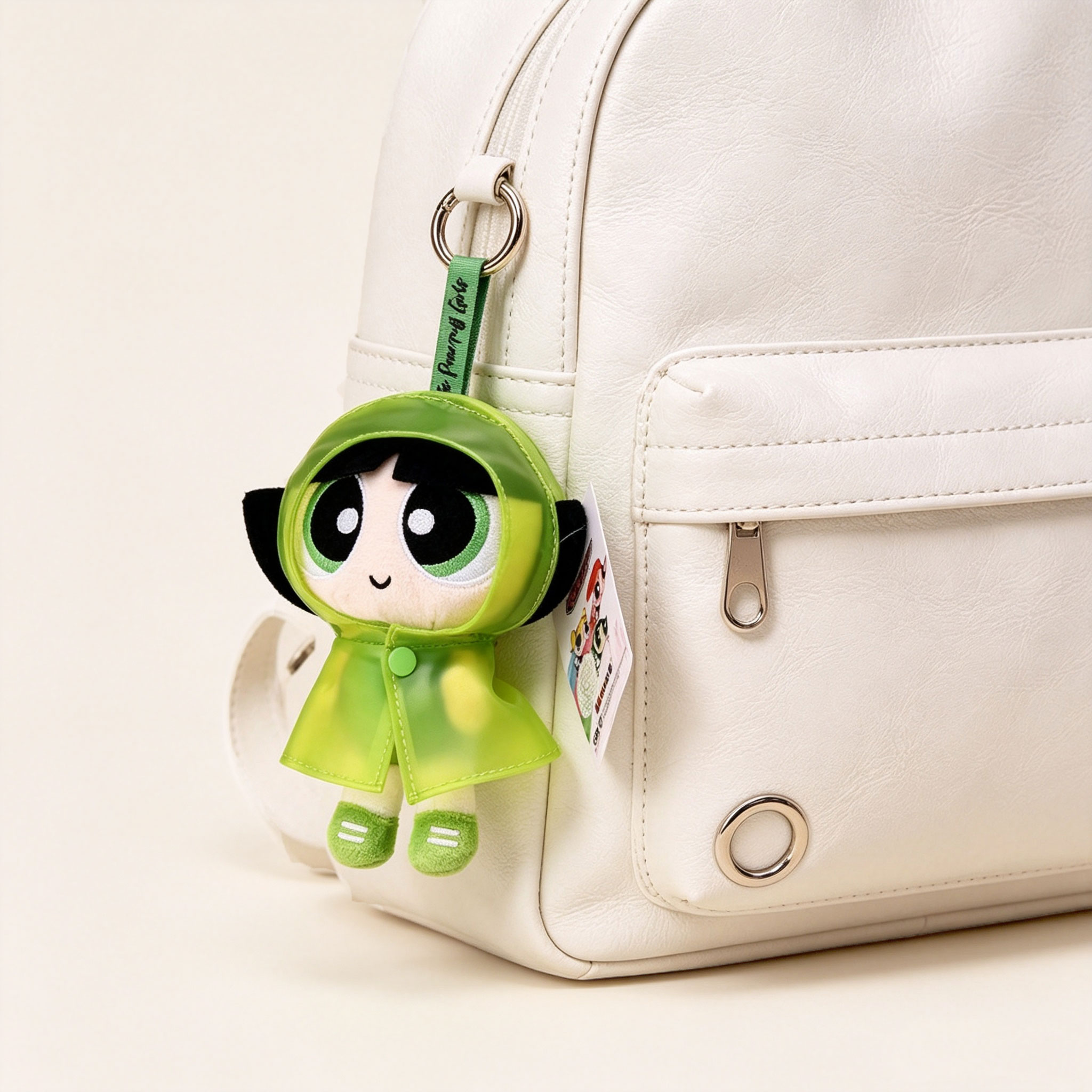 Подлинный совместный бренд Powerpuff для девочек, плащ с пузырьками, кукла, школьная сумка, подвеска, милый плюшевый подарок на день рождения, брелок