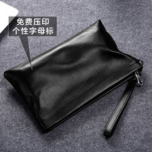 Men's earth handbag, genuine leather, soft leather, large capacity handbag, men's handbag, men's head