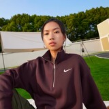 Удобный свободный спортивный повседневный пуловер NIKE NIKE women's PHNX FLC, свитер DQ5768-652