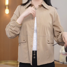 Thin and loose sunscreen jacket, women's spring solid color fashionable and versatile top