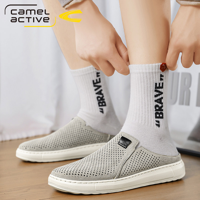 Немецкие шлепанцы camel dynamic Baotou, мужская летняя дышащая обувь с отверстиями, повседневная нескользящая обувь для отдыха на педалях