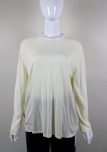 Japanese women's solid round neck pullover sweater, loose and versatile, loose silk cotton knit bottom top, thin Hong Kong style