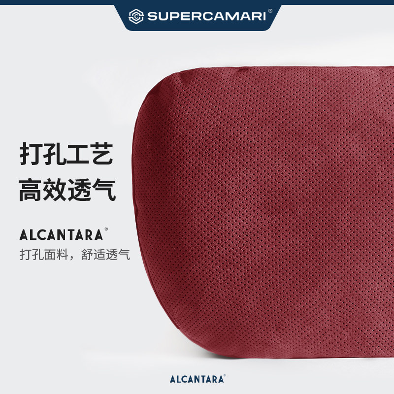 Автомобильный дышащий подголовник SC | Alcantara, автомобильная подушка для шеи, подходит для подголовника Mercedes-Benz Maybach S-класса