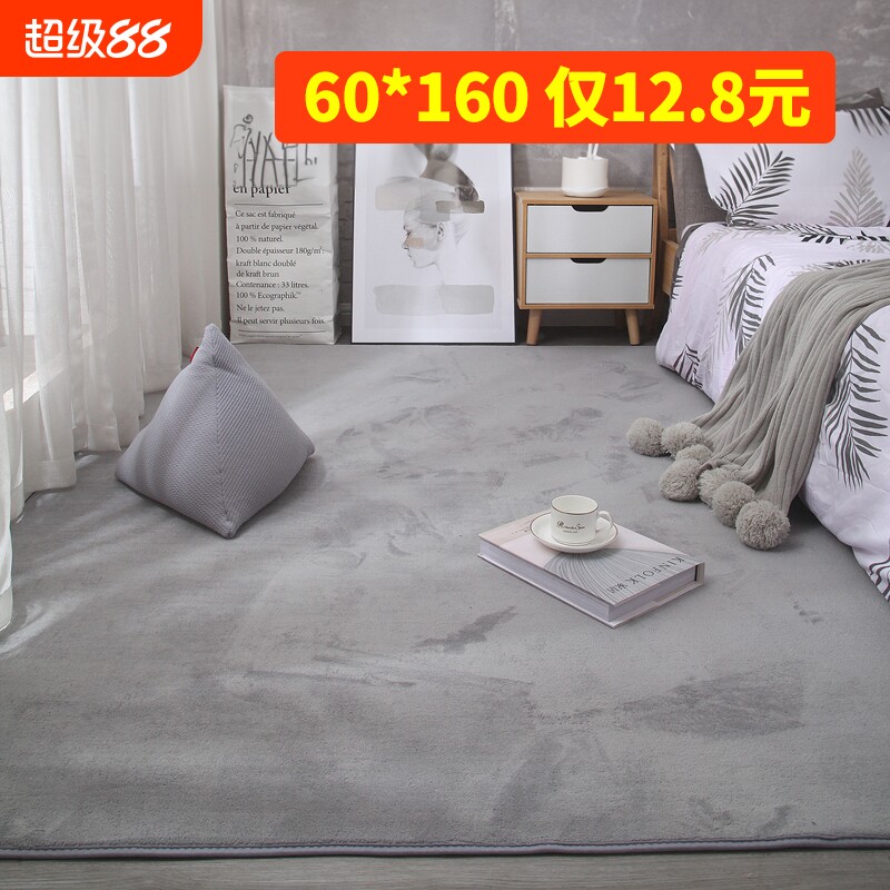 Короткий бархатный ковер, прикроватное одеяло для спальни, гостиная, плюшевая комната, полная детских толстых скандинавских простых бытовых ковриков