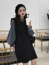 2024 Spring New Female Student Wooden Ear Edge Sleeveless Long Vest Pullover Knitted Tank Top Skirt