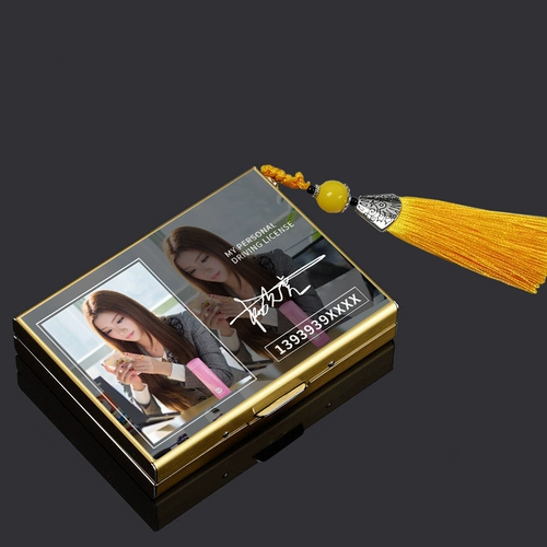 Портативный антимагнитный маленький металлический картхолдер из нержавеющей стали подходит для мужчин и женщин, анти-кража