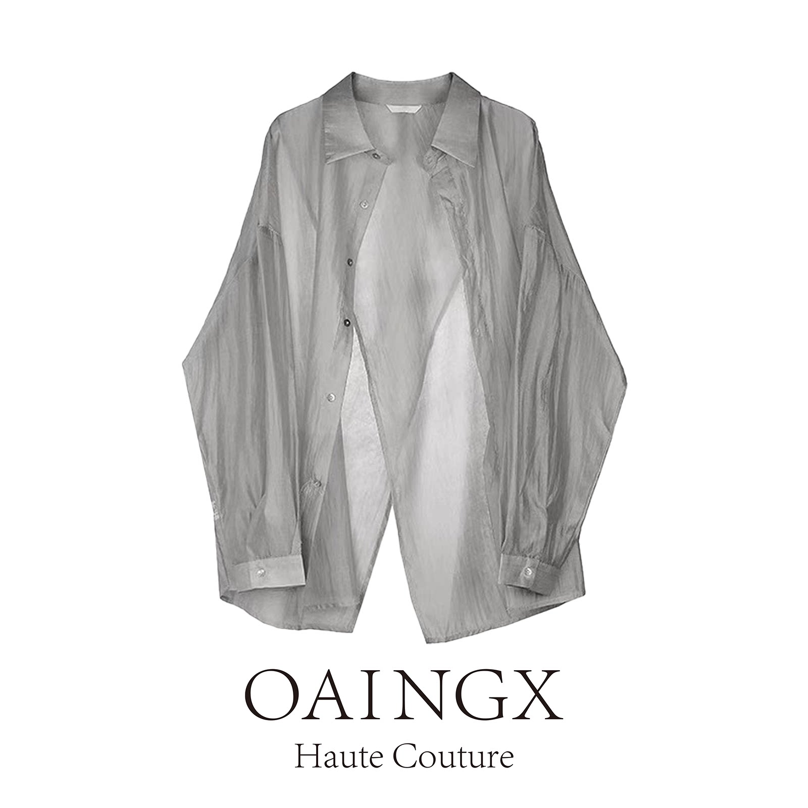 OAINGX 26 Summer Lightweight Sun Protection Shirt for Women, Thin Summer Top with Stylish Design, Perfect for Pairing with Tank Tops